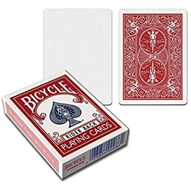 DECK BLANK FACE RED BACK