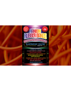 Joe Rindfleisch Size 16 Rainbow Rubber Bands (Orange) 