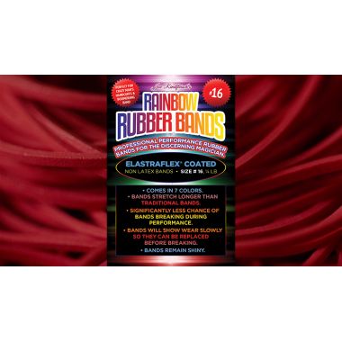 Joe Rindfleisch's SIZE 16 Rainbow Rubber Bands (Rouge)