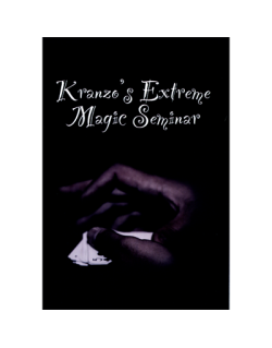 Extreme Magic Seminar by Nathan Kranzo VOD