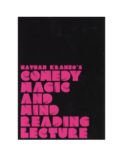 Kranzo's Comedy Magic and Mind Reading Lecture by Nathan Kranzo VOD
